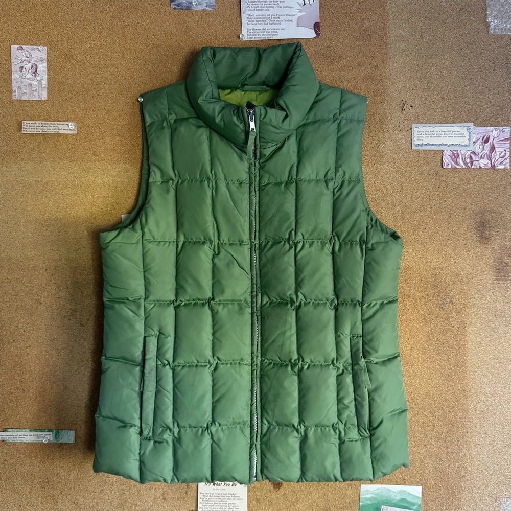 GAP Forest Green Quilted Vest